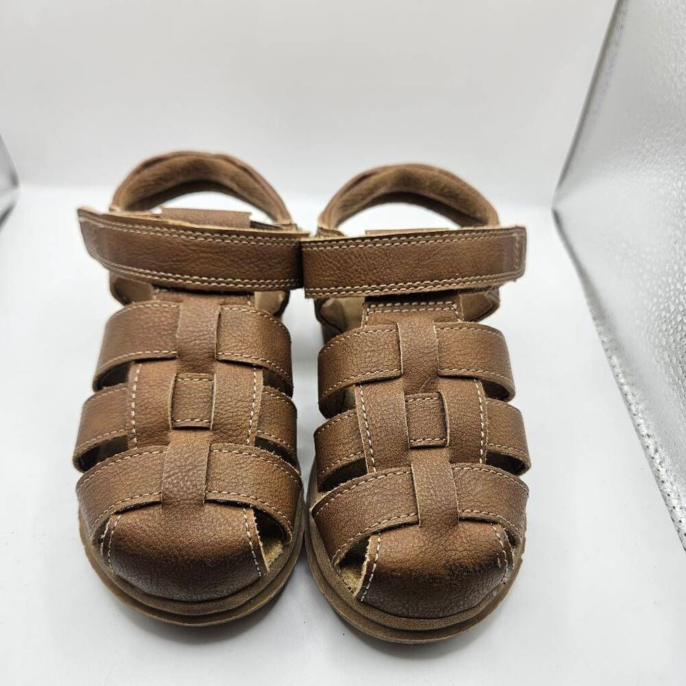 faux-leather The Children's Place Boys' Fisherman Sandals featuring a closed-toe